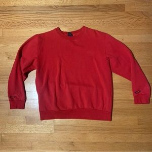 Oakley Crew Neck Sweater Solid Red Men's Large